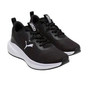 NEW Puma Skyrocket Sneaker Black White Women Sz 9 Lace Up Tennis Shoe